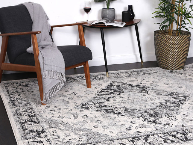 Delicate Abundance Grey Rug