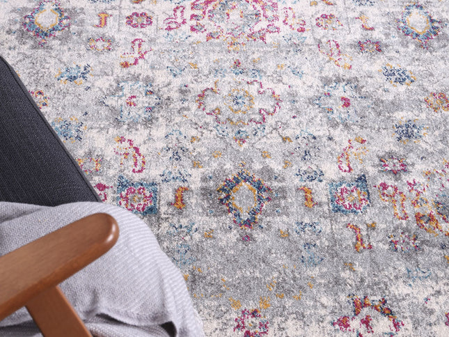 Delicate Flowers Multi-Coloured Rug
