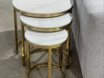 Denise Nest of Tables (Gold Legs)