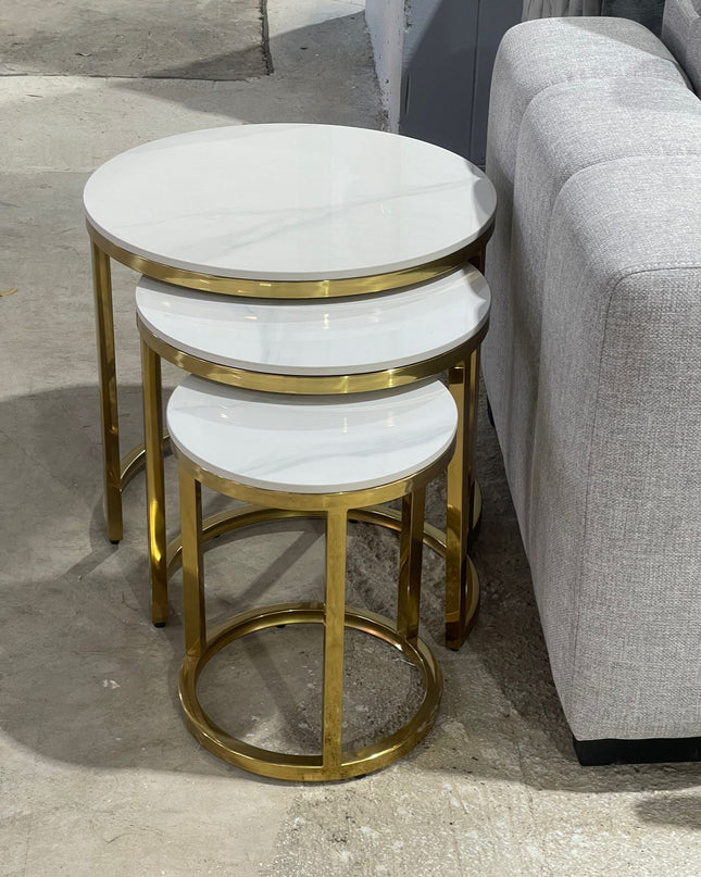Denise Nest of Tables (Gold Legs)