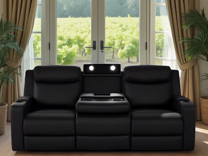 Delta 3+1+1 Electric Recliner - Onyx