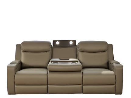 Delta 3 Seater Dual Motor ER - Light Coffee