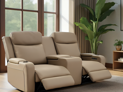 Delta 2 Seater Dual Motor ER - Light Coffee