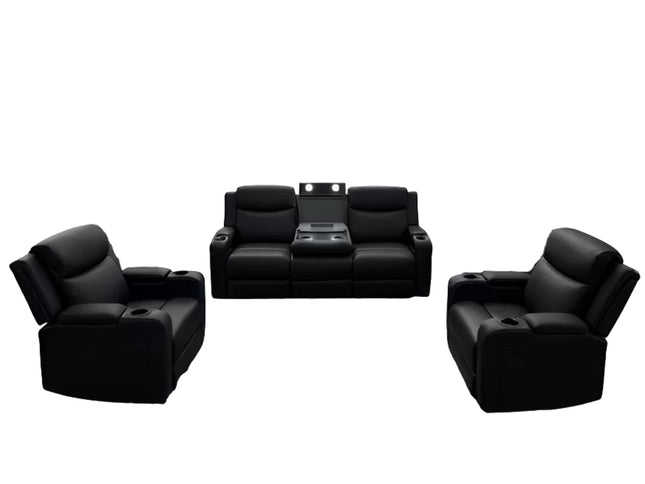 Delta 3+1+1 Electric Recliner - Onyx