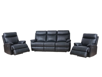 Dusty 3+1+1 Electric Recliner - Graphite (Leather)