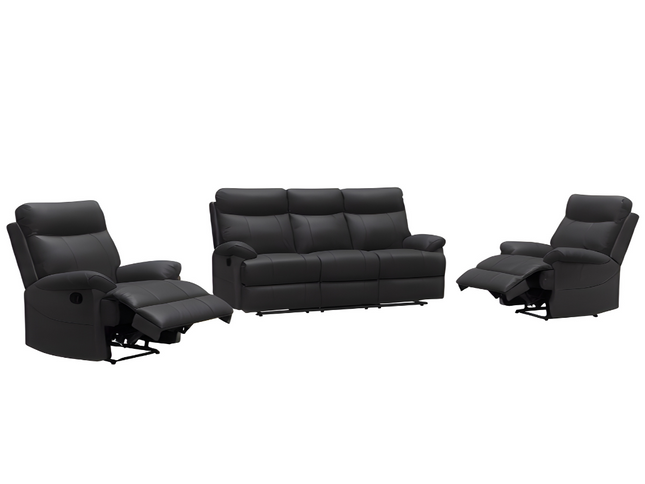 Dusty 3+1+1 Manual Recliner - Graphite (Leather)