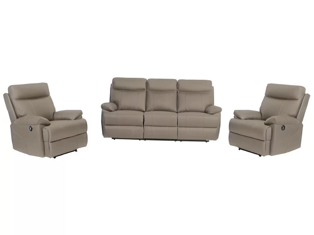 Dusty 3+1+1 Electric Recliner - Mocha (Leather)