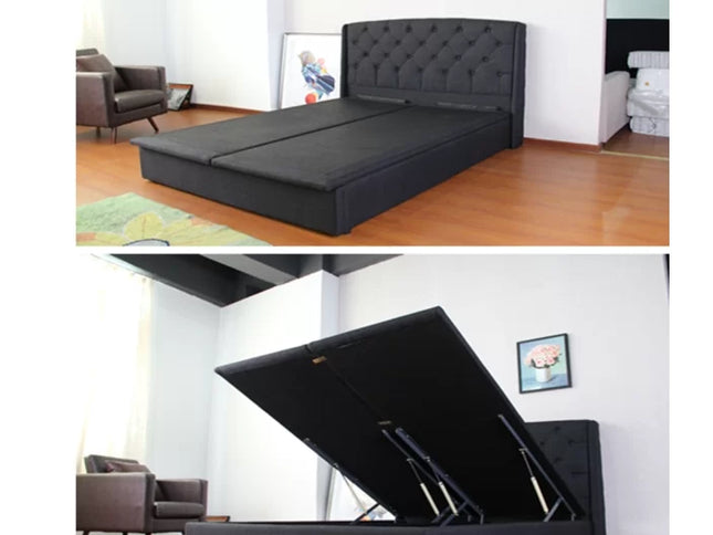 Emily Queen Gas Lift Base - Night