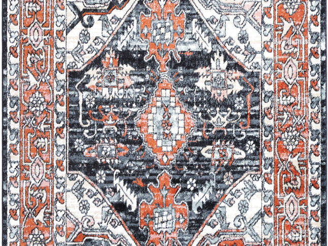 Estate Leoplda Traditional Black Rug