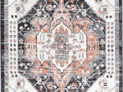 Estate Fair Field Traditional Black Rug
