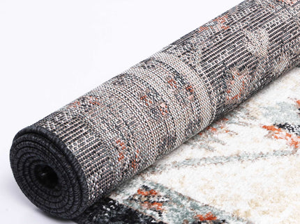 Estate Fair Field Traditional Black Rug