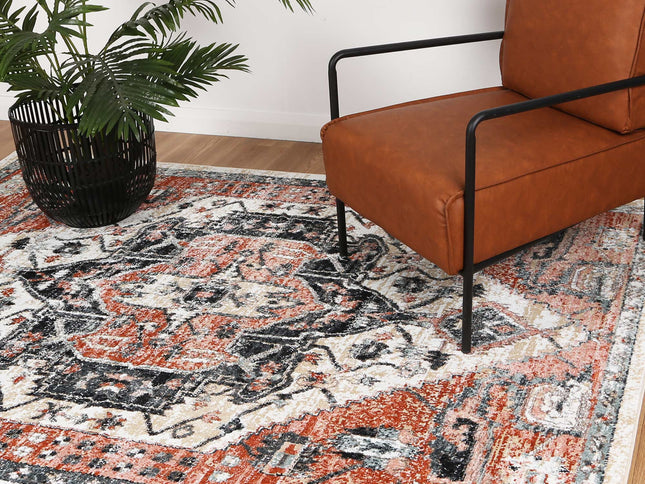 Estate Xanadu Traditional Terracotta Rug