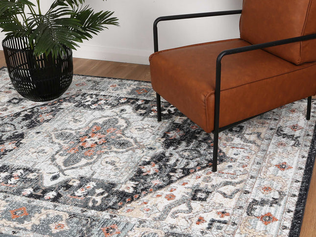 Estate Baltimore Traditional Charcoal Rug