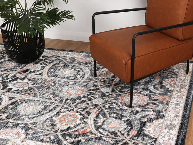 Estate Mylestone Traditional Charcoal Rug