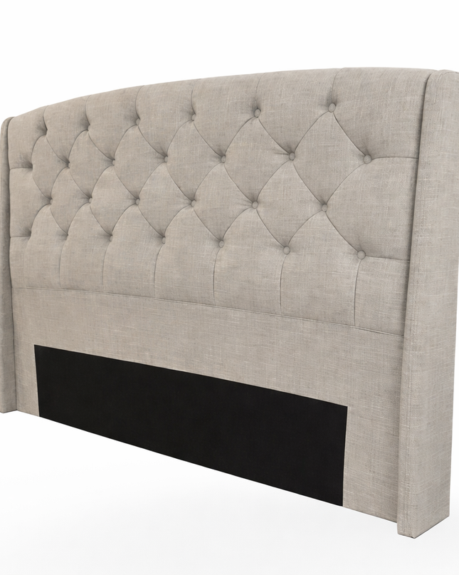 Emily Single Bed Head - Cement