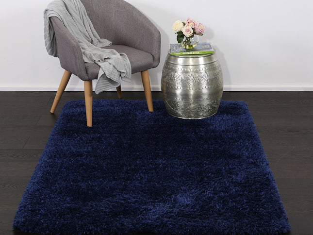 Flokati Super Soft Ultra Thick Shag Rug Navy