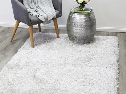 Flokati Super Soft Ultra Thick Shag Rug Silver
