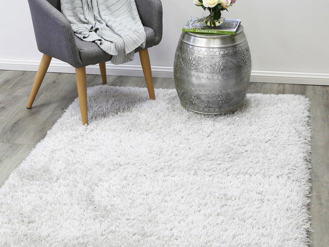 Flokati Super Soft Ultra Thick Shag Rug Silver