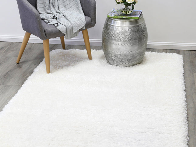 Flokati Super Soft Ultra Thick Shag Rug White