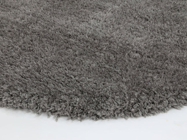 Flokati Super Soft Ultra Thick Charcoal Shaggy Round Rug