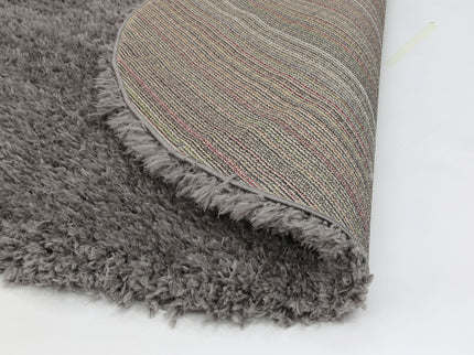Flokati Super Soft Ultra Thick Charcoal Shaggy Round Rug