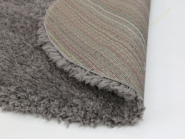 Flokati Super Soft Ultra Thick Charcoal Shaggy Round Rug
