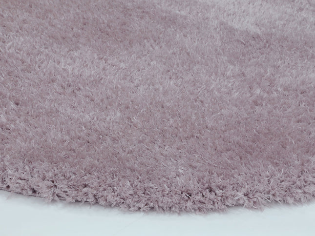 Flokati Super Soft Ultra Thick Pink Shaggy Round Rug