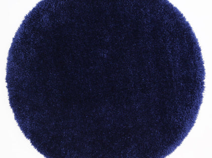 Flokati Super Soft Ultra Thick Navy Shaggy Round Rug