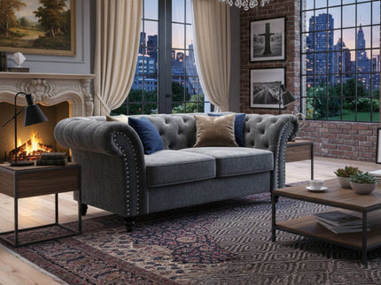 Finnegan  2 Seater - Charcoal