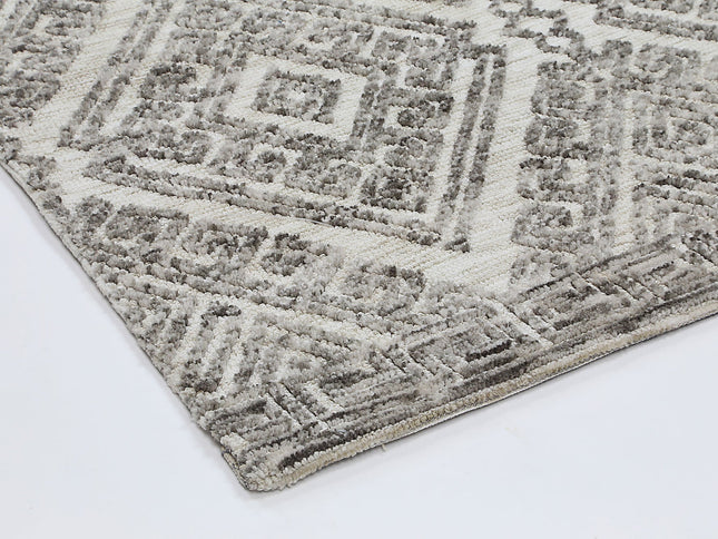 Amritsar Glenfalls Grey Tribal Rug