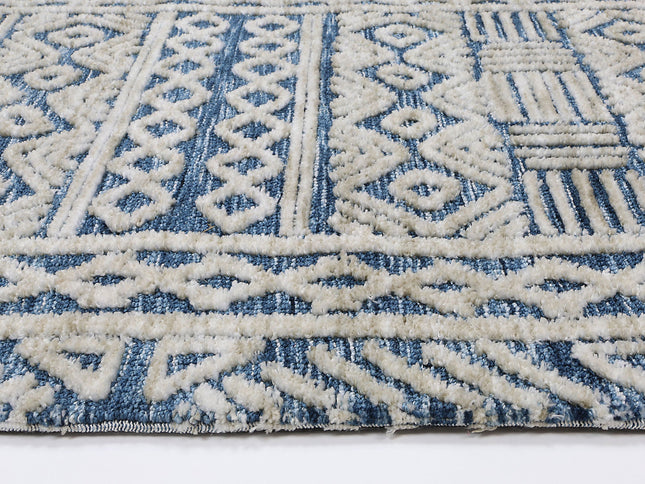 Amritsar Glenroy Navy Tribal Rug