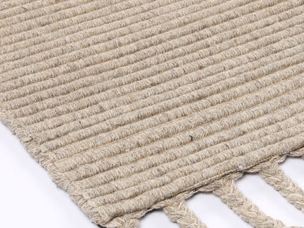 Goa Textured Wool Blend Ash Rug