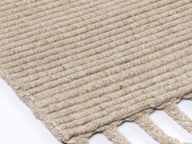 Goa Textured Wool Blend Ash Rug