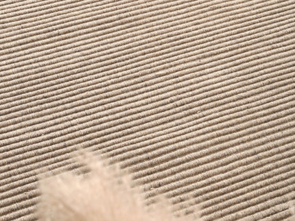 Goa Textured Wool Blend Ash Rug
