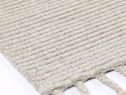 Goa Textured Wool Blend Grey Rug