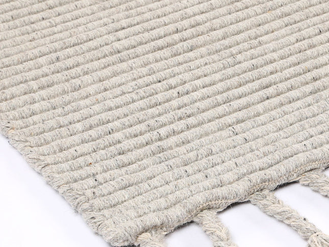 Goa Textured Wool Blend Grey Rug