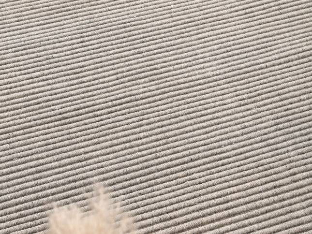 Goa Textured Wool Blend Grey Rug