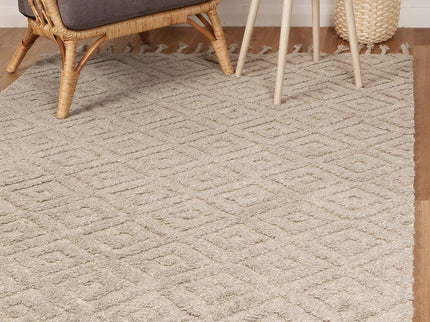 Goa Diamond Wool Blend Ash Rug