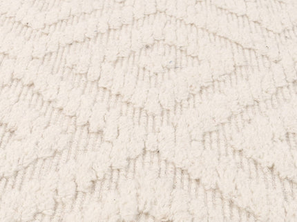 Goa Diamond Wool Blend Cream Rug