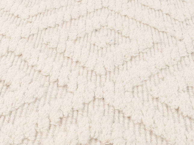 Goa Diamond Wool Blend Cream Rug