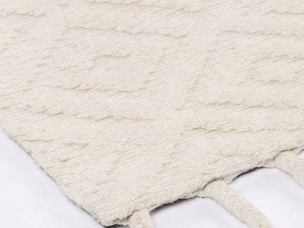 Goa Diamond Wool Blend Cream Rug