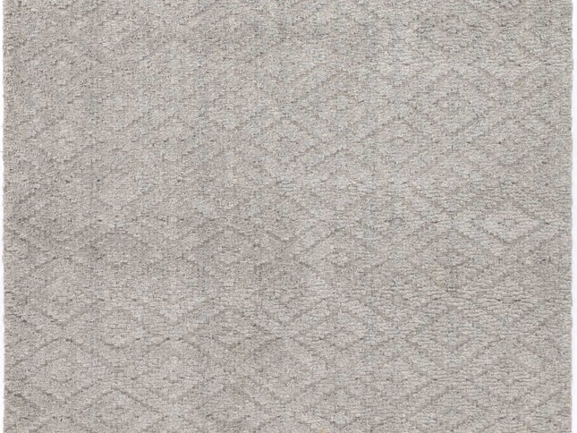 Goa Diamond Wool Blend Grey Rug
