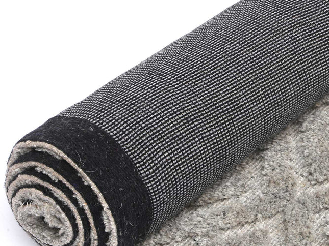 Goa Diamond Wool Blend Grey Rug