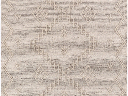 Goa Aztec Wool Blend Ash Rug (No Tassel)
