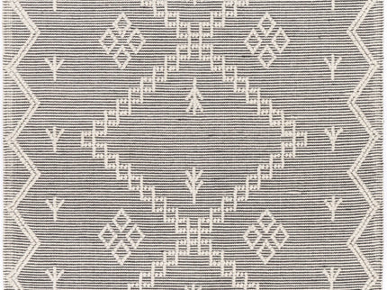 Goa Aztec Wool Blend Cream Rug (No Tassel)