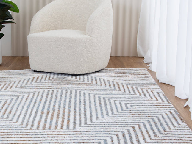 Grace Geometric Polyester Rug