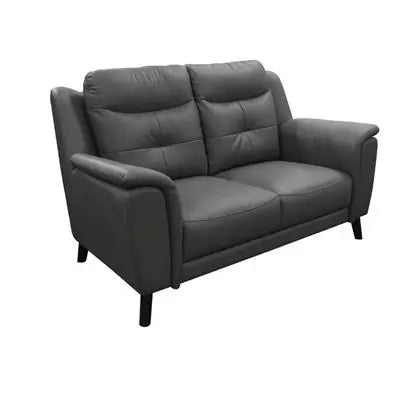 Georgia 2 Seater - Gunmetal (Leather)