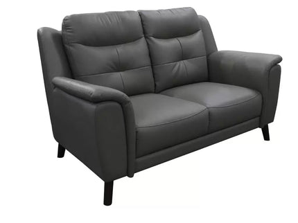 Georgia 3+2 Seater - Gunmetal (Leather)