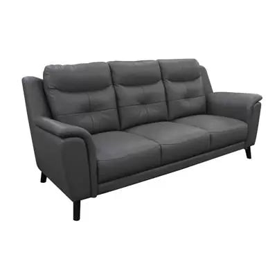 Georgia 3 Seater Silver/Gunmetal - Gunmetal