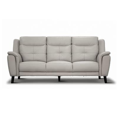 Georgia 3 Seater Silver/Gunmetal - Silver